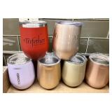 6 insulated stemless wine cups --Corkcicle, etc.