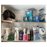 Contents of laundry room cabinet