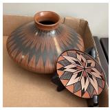 D. Reano Acoma pottery & unmarked pottery