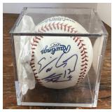 Autographed baseball