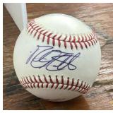 Autographed baseball