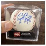 Autographed baseball