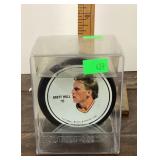 Brett Hull hockey puck