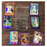 7 Baseball refractor cards