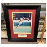 Autographed Bob Gibson framed photo with COA
