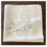 Jim Edmonds autographed napkin