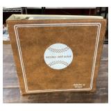 Baseball card album with autographs