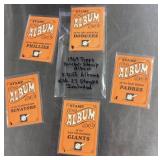 1969 Topps baseball stamp albums with stamps