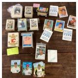 Group of sports cards & stickers
