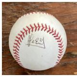 Alcides Escobar autographed baseball
