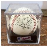 Autographed baseball