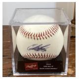 Chris Perez autographed baseball