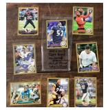 Group of Topps Gold football cards