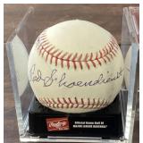Red Schoendienst autographed baseball