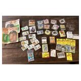 Group of sports collectibles