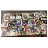 Group of sports magazines