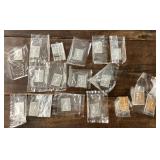 Group of aluminum cards