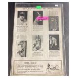 1970s Babe Ruth advertising reprint