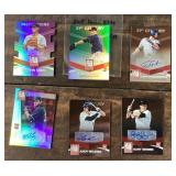 6 autographed baseball cards