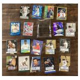 Group of autographed baseball cards