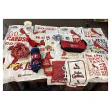 Group of Cardinals towels and collectibles