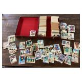 Box of sports cards