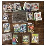 Group of football cards
