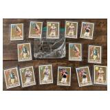 Group of football cards