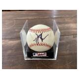 Autographed baseball