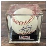 Autographed baseball