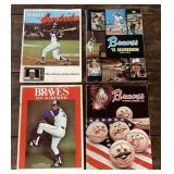 4 Atlanta Braves scorebooks