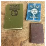 3 antique religious books