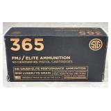 Sig 365 FMJ/Elite 9mm luger ammo 50 cartridges