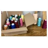 Approx. 20 spools of serger thread