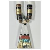 Native American inlaid stone necklace