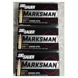 3 boxes Sig Sauer Marksman 300 Black ammo 20ct ea