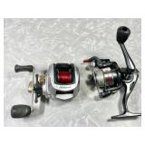 2 fishing reels