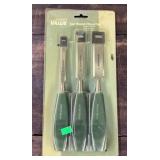 3-pc wood chisel set