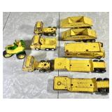 9 Tonka pressed steel toys