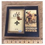 Cowboy theme picture frame