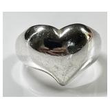 Sterling silver heart ring