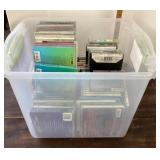 Tote of CDs & cassettes