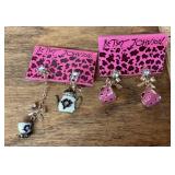 2 pair NEW Betsey Johnson earrings