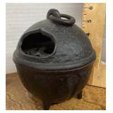 Cast iron incense burner