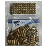 100 rounds Winchester 9mm luger --loose bag