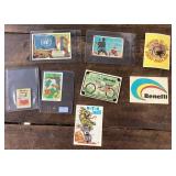 Group of trading cards