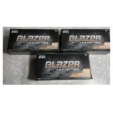 3 boxes CCI Blazer 9mm luger ammo 50 count ea