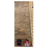 NEW Betsey Johnson ladybug necklace & earrings