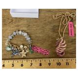 NEW Betsey Johnson necklace and bracelet