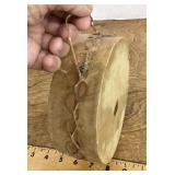 Rawhide and wood Native American drum